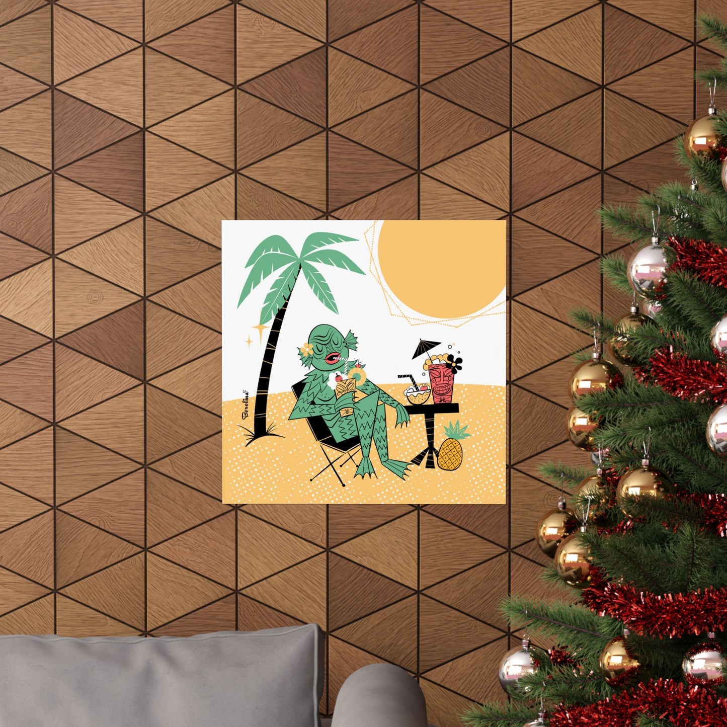 Tiki Creature Print