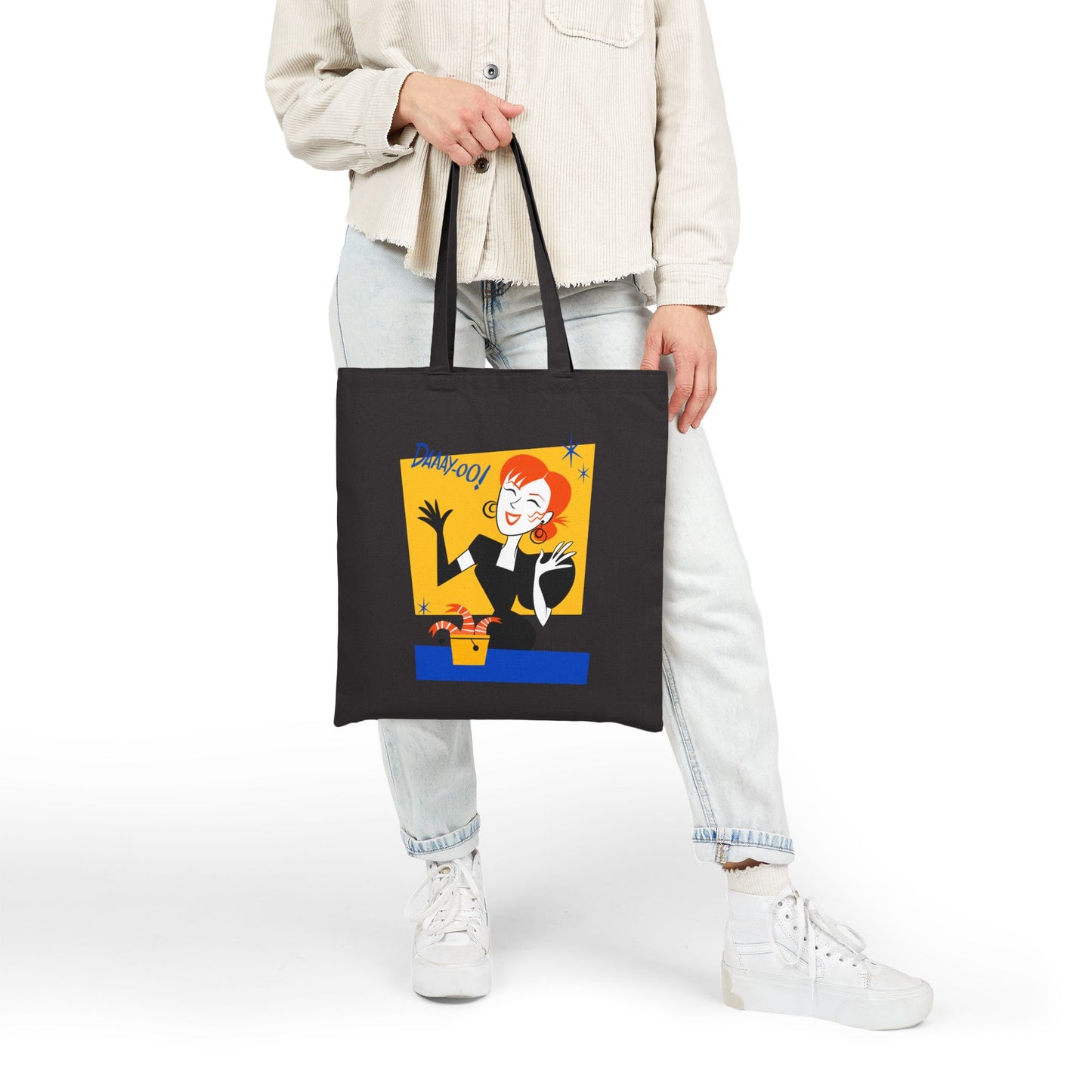 Delia Deetz; Tote Bag in natural or black