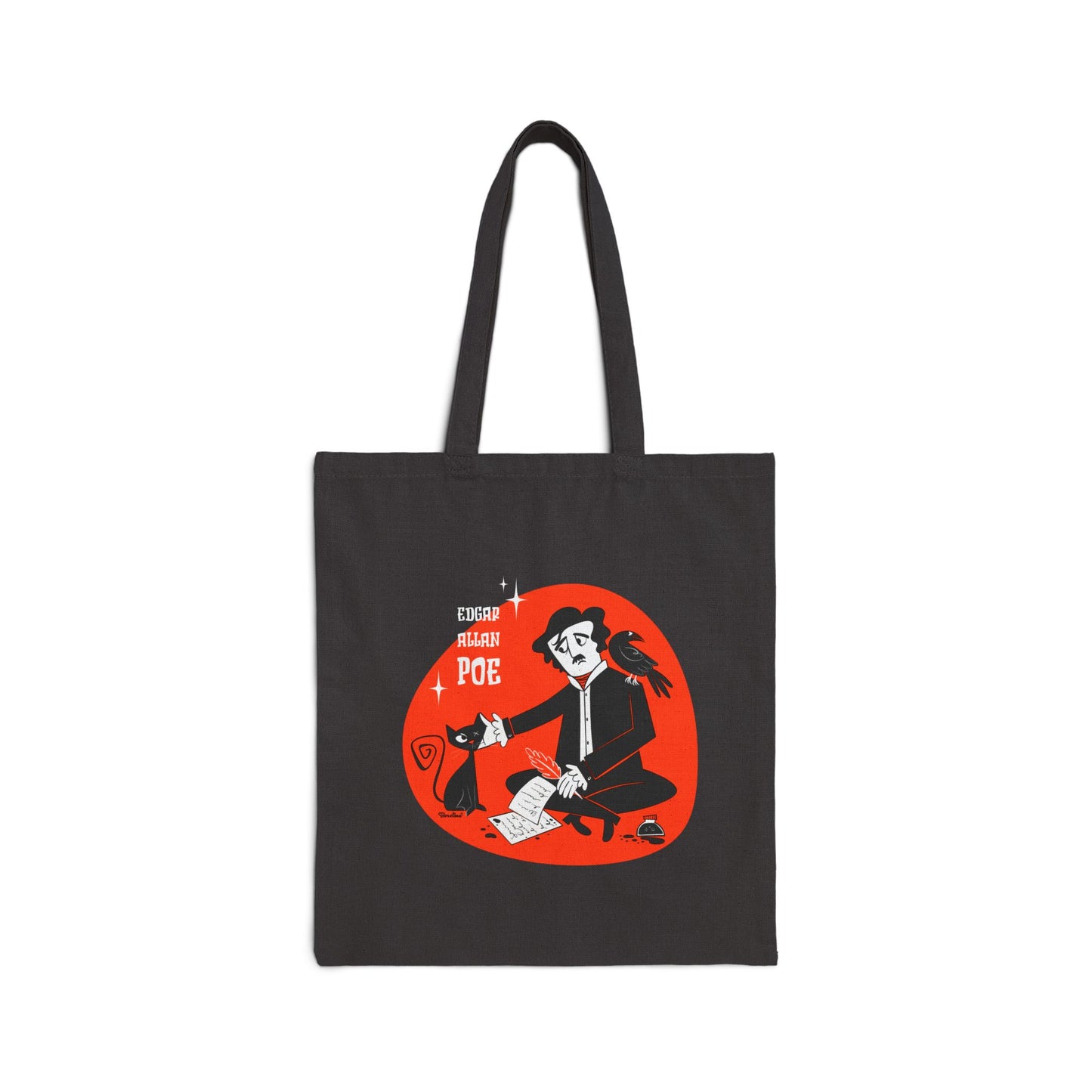 Edgar Allan Poe; Tote Bag in natural or black