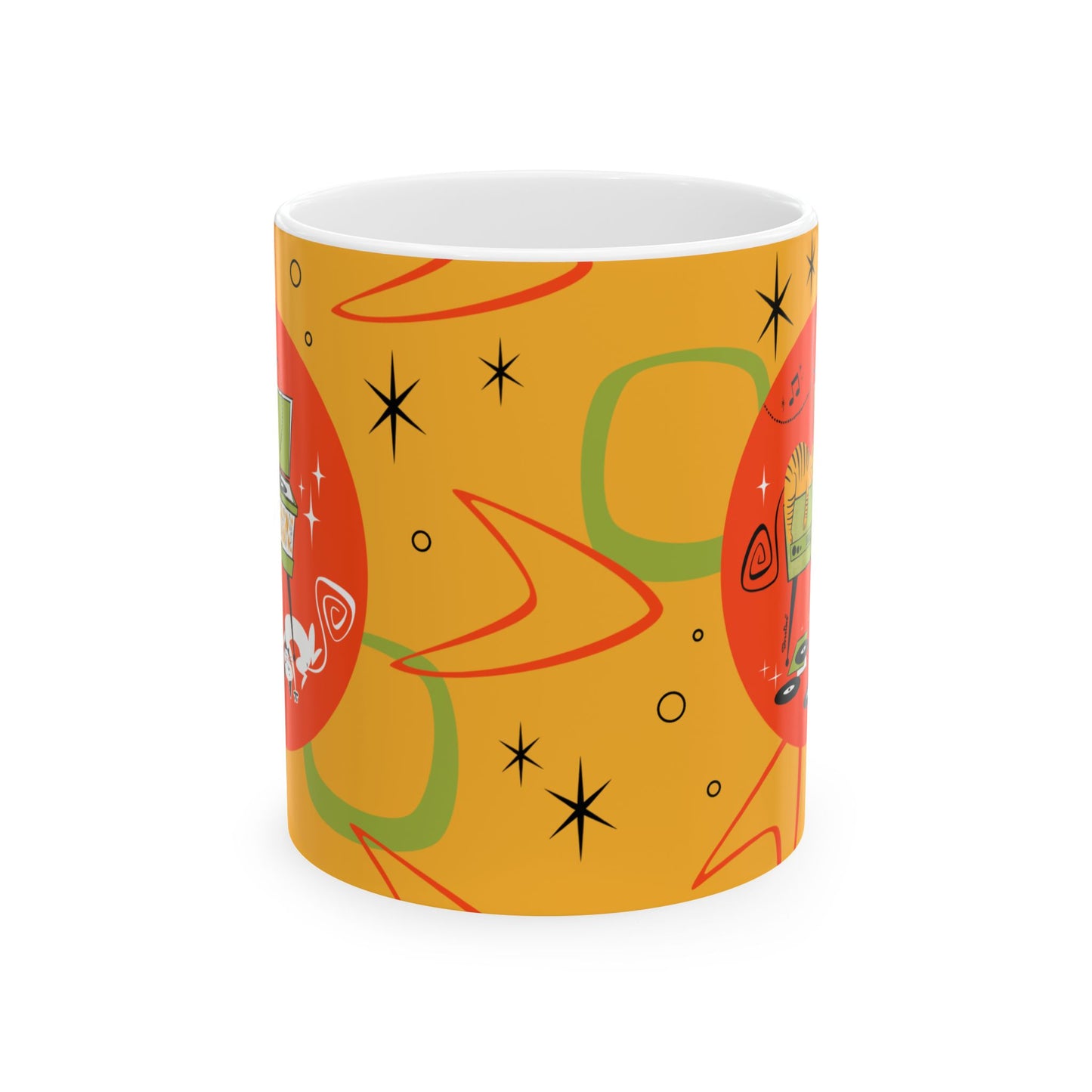 Cat nap with record player Mug  11oz