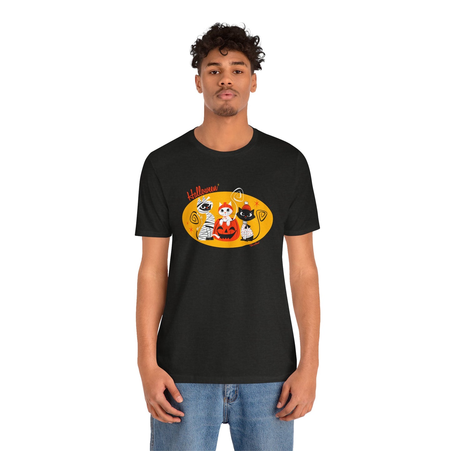 Halloween Cats in costumes, Unisex T-shirt