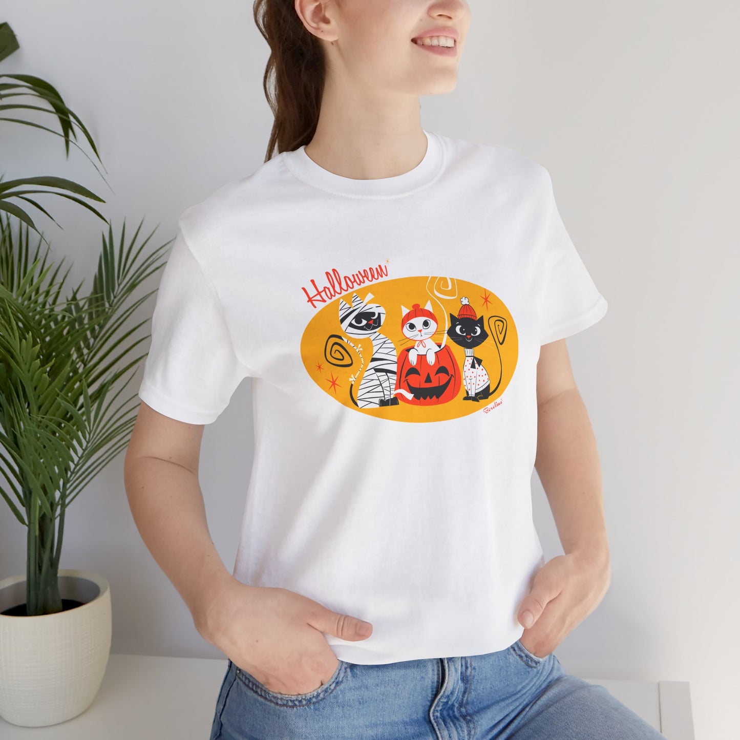 Halloween Cats in costumes, Unisex T-shirt