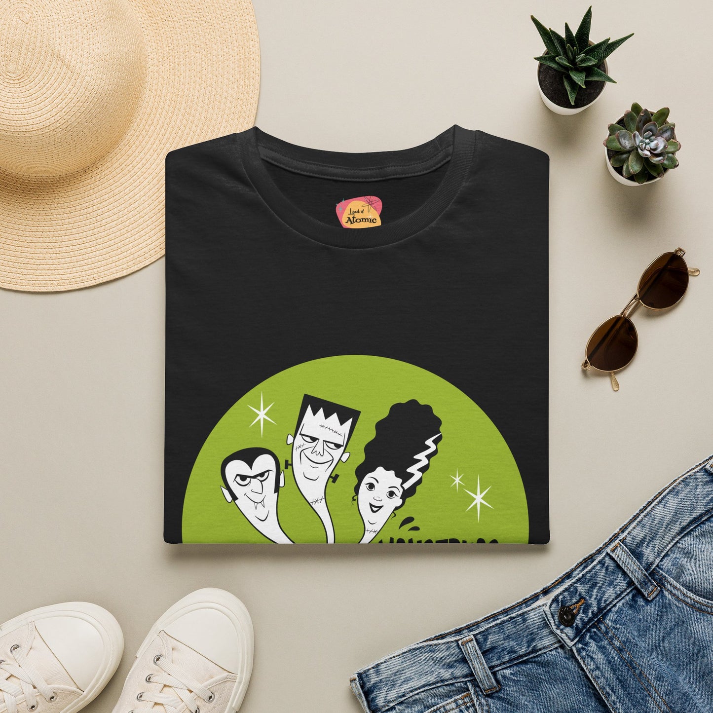Monstruos en su Tinta, black t-shirt