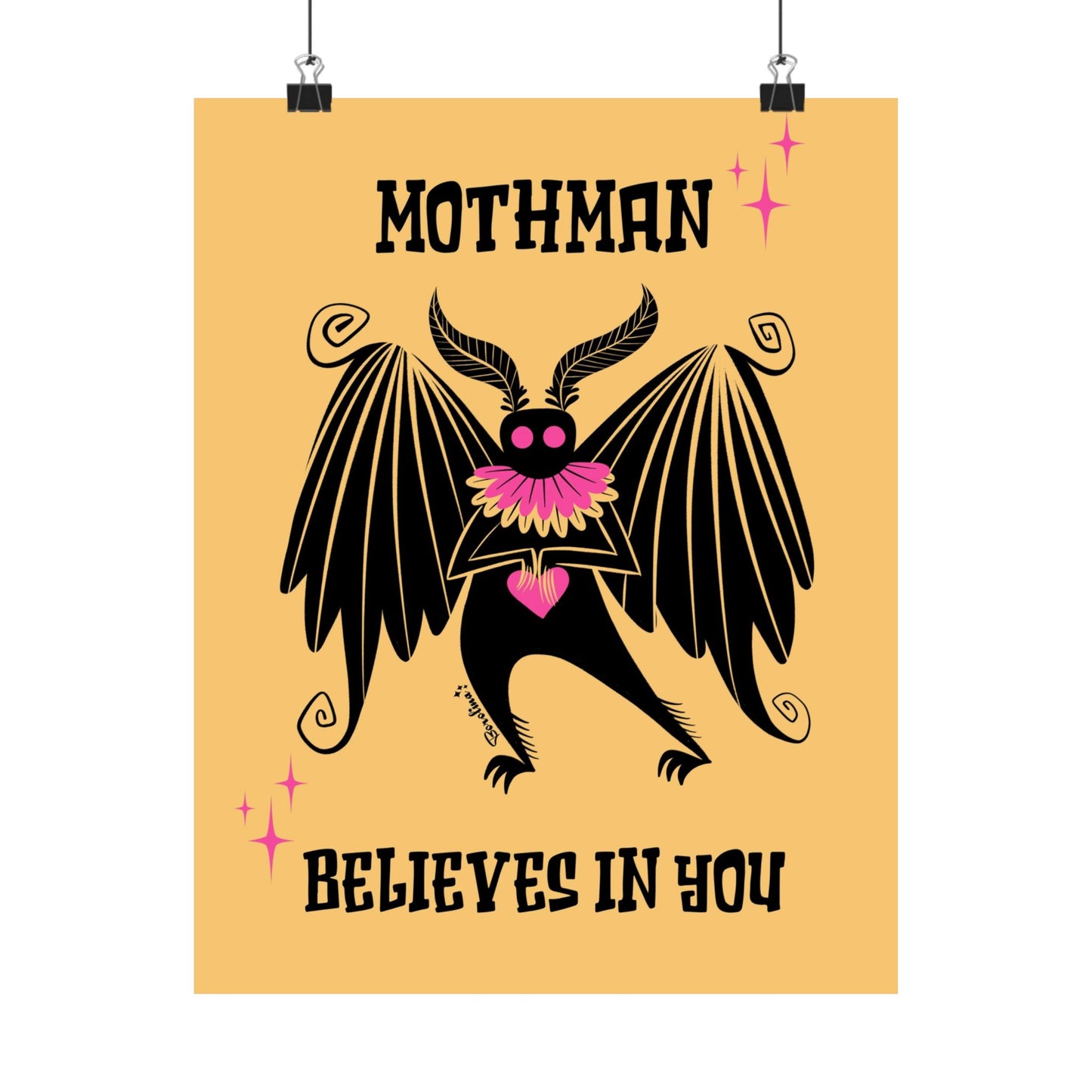 Mothman; Rectangular art print