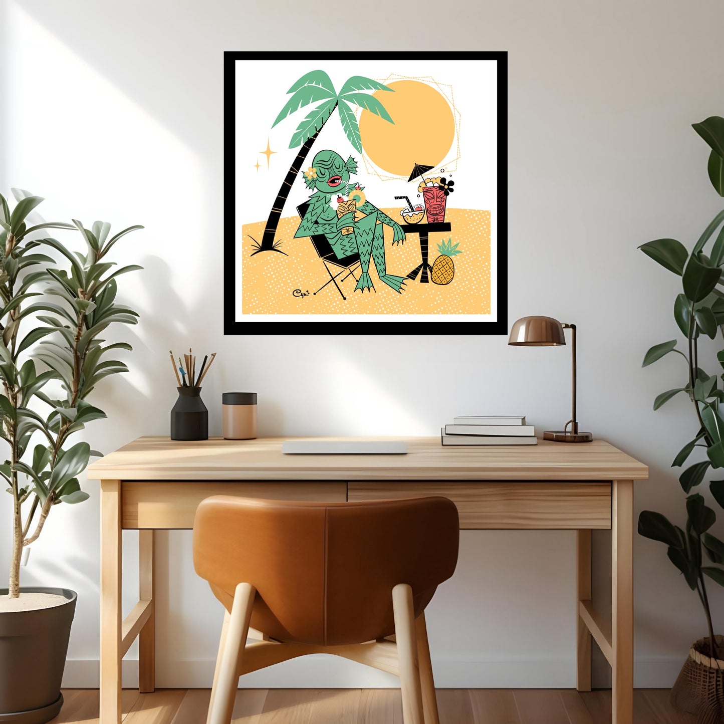 Tiki Creature Print