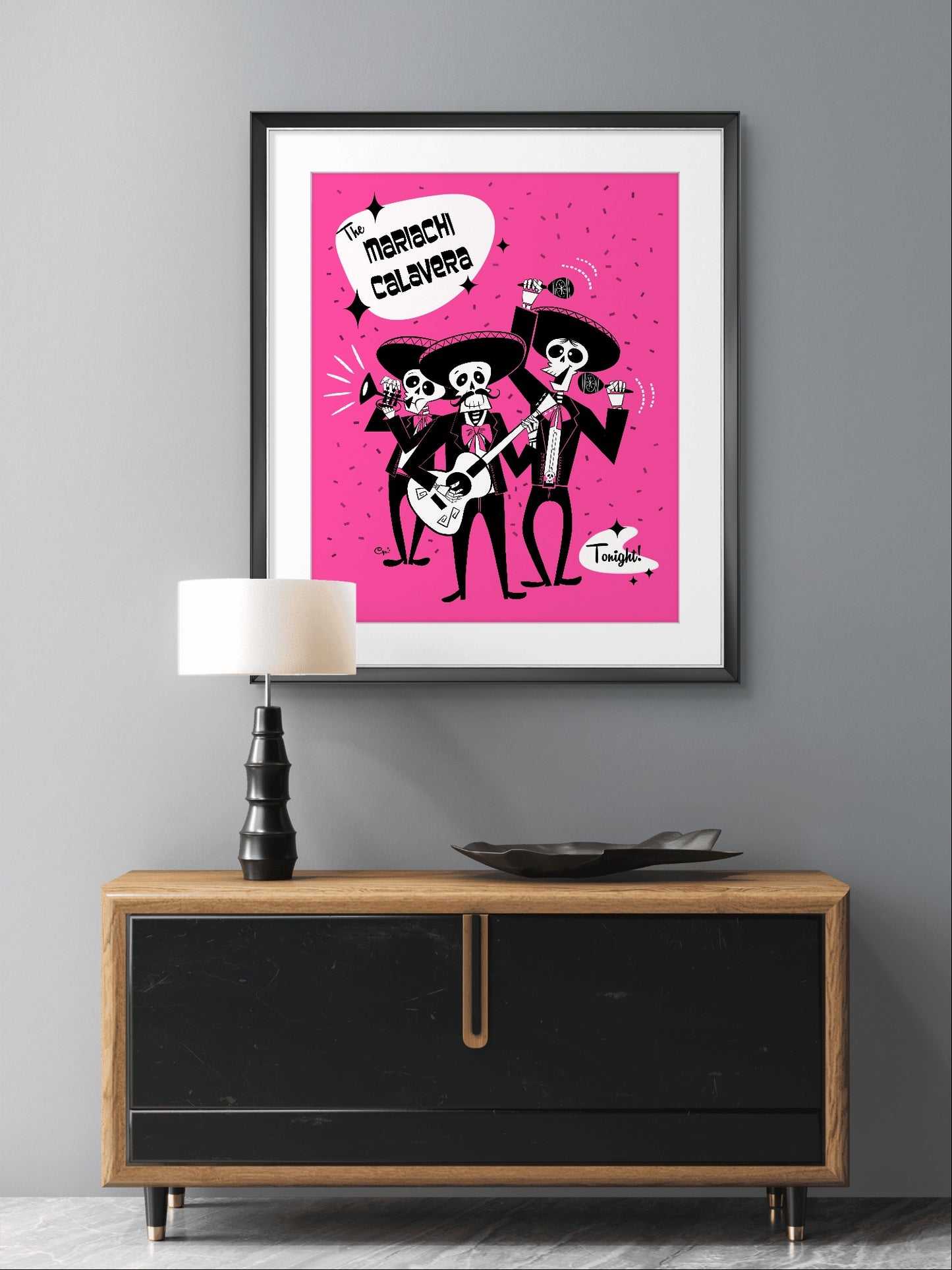Mariachi Calaveras, rectangular poster