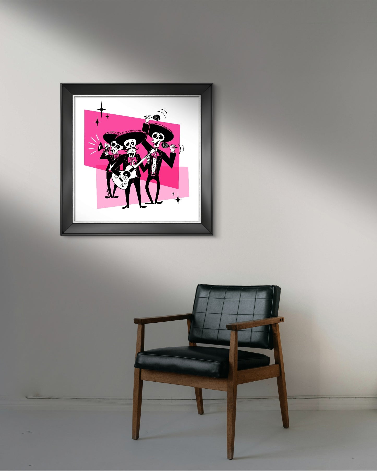 Mariachi Calaveras, square print