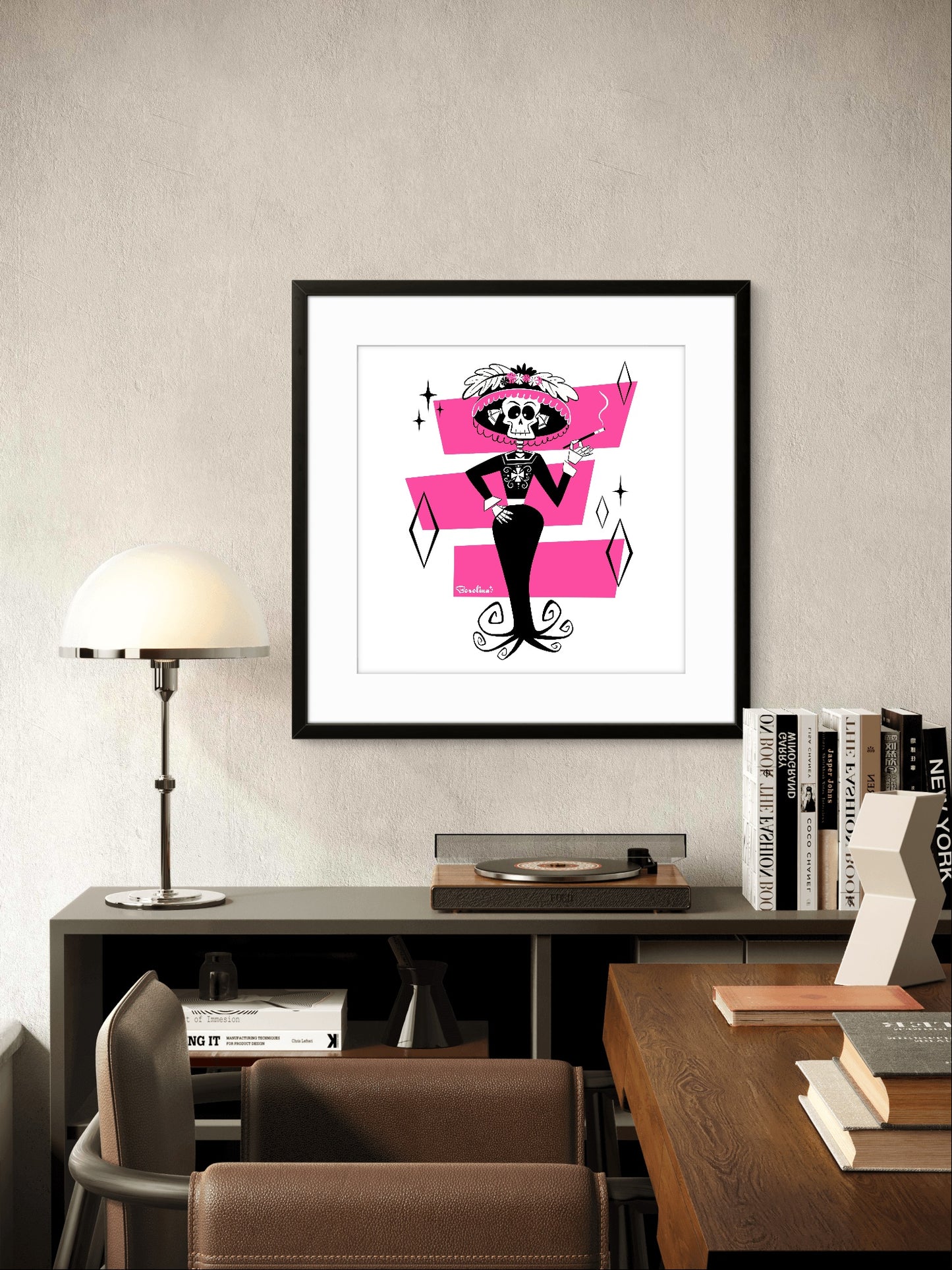Catrina, square art print