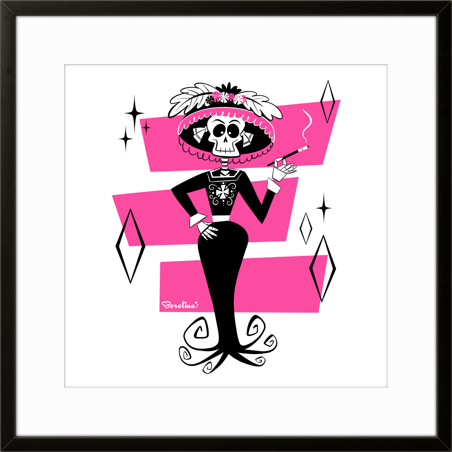 Catrina, square art print