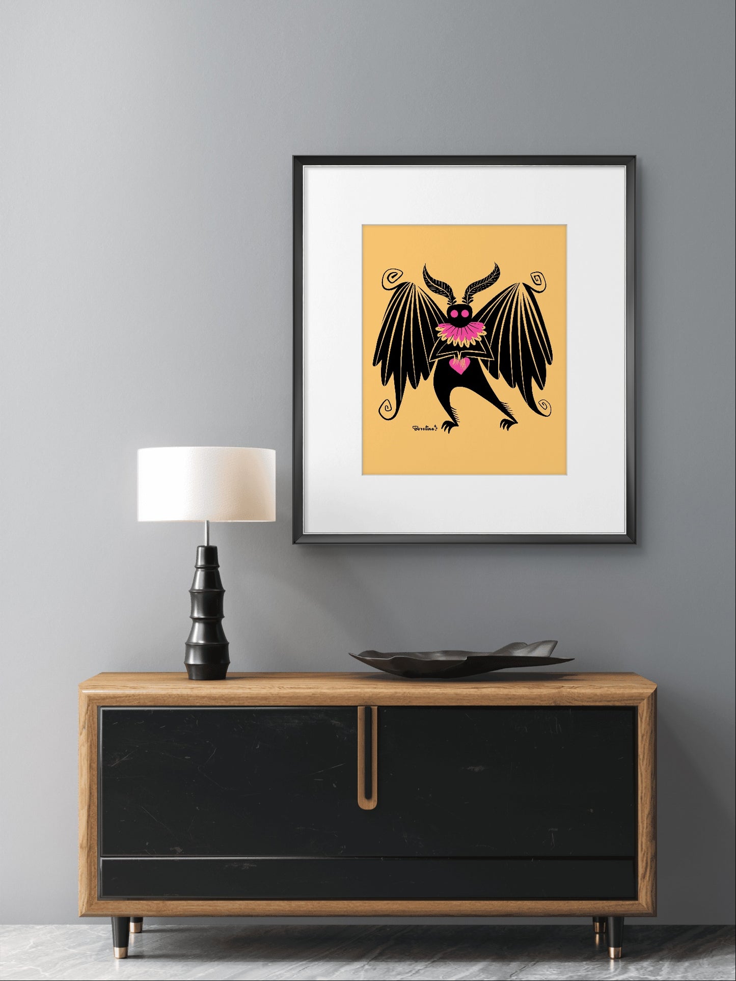 Mothman; Rectangular art print