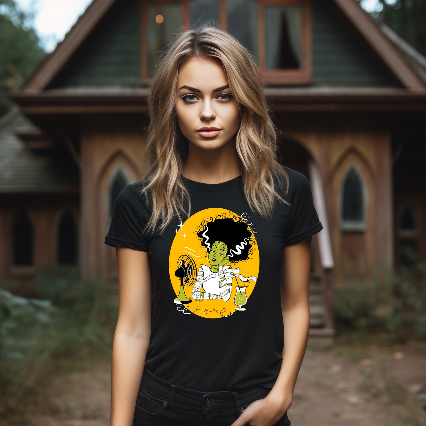 Spooky Bride, black unisex t-shirt