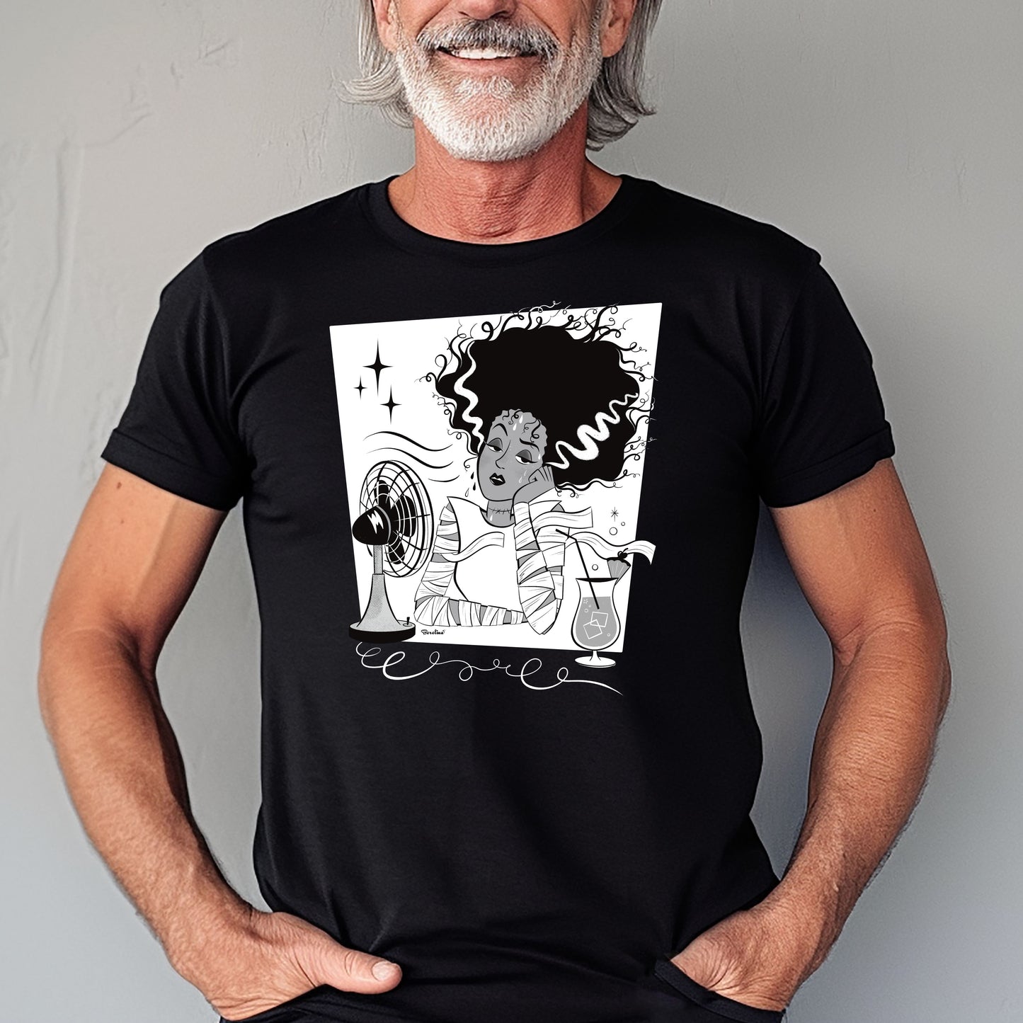 Classic Spooky Bride, black t-shirt