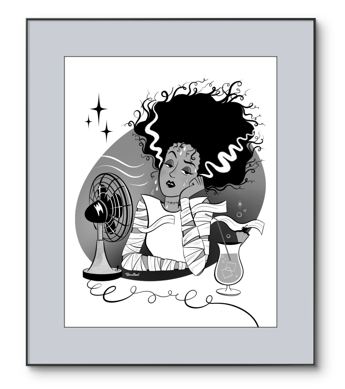 Classic Spooky Bride, rectangular poster