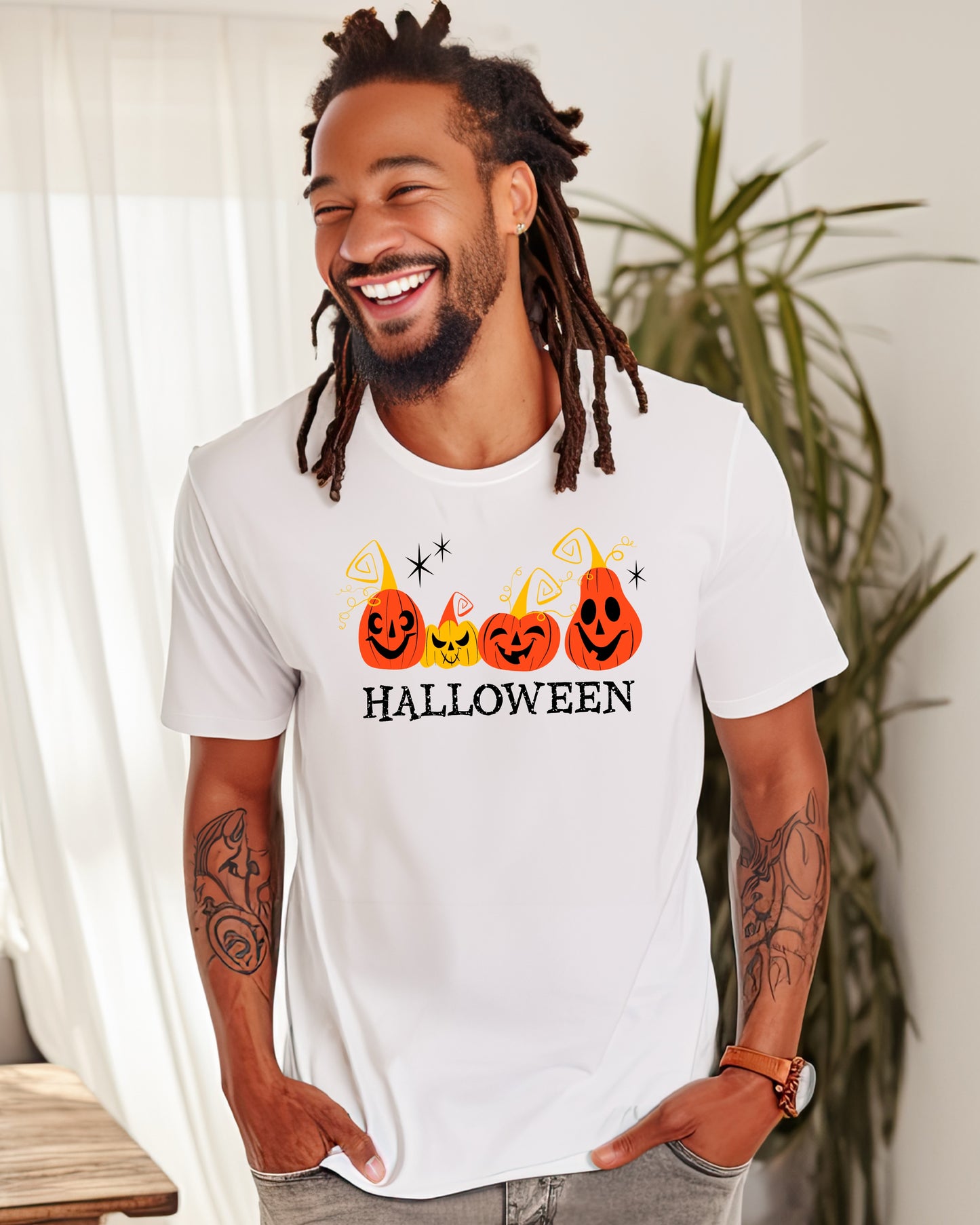 Halloween Pumpkins, white unisex t-shirt