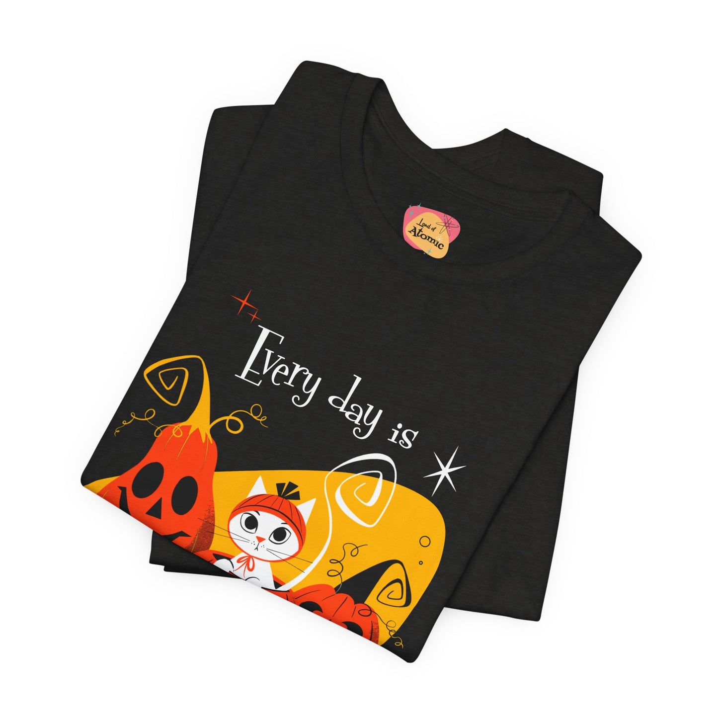 Cat and Pumpkins, Unisex T-shirt