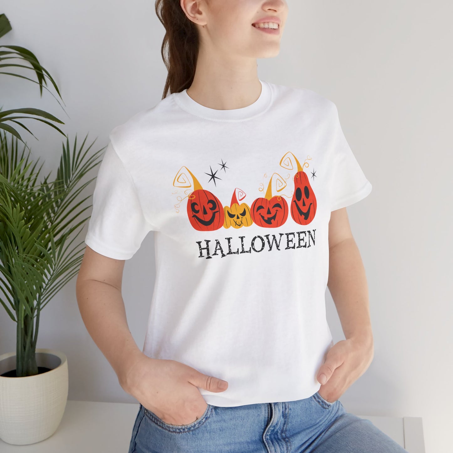 Halloween Pumpkins, white unisex t-shirt