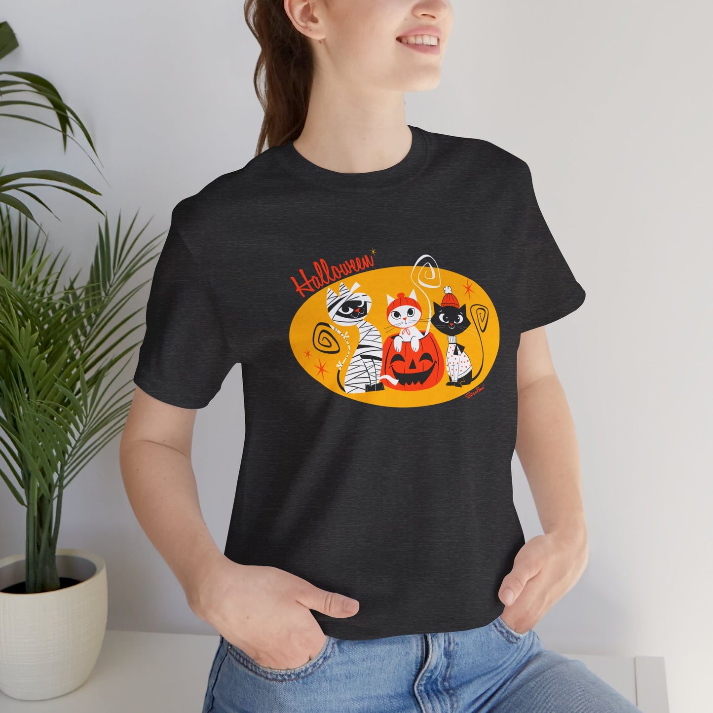 Halloween Cats in costumes, Unisex T-shirt