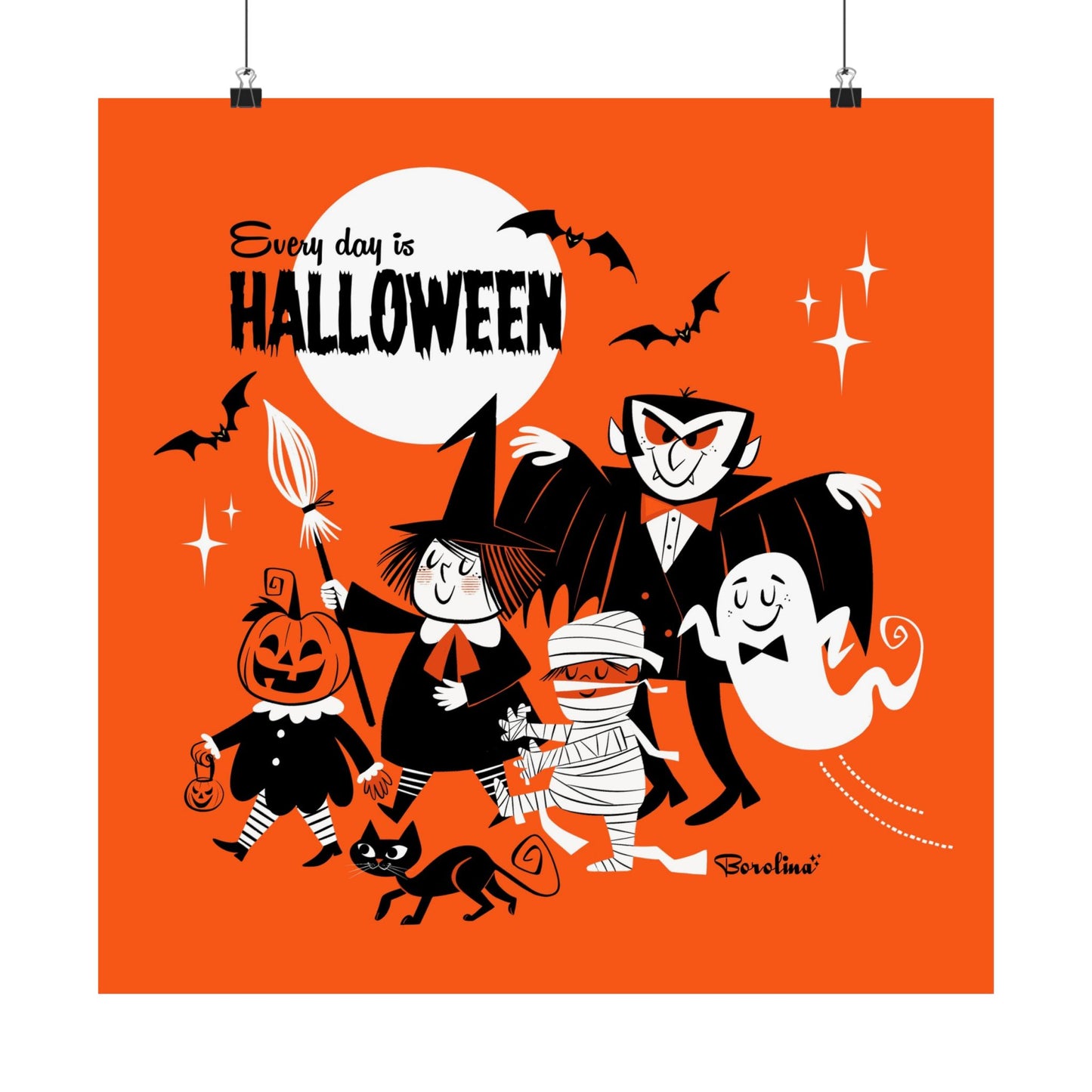Halloween Parade, square art print