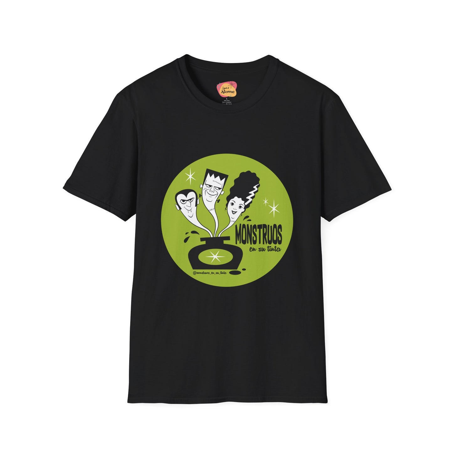Monstruos en su Tinta, black t-shirt