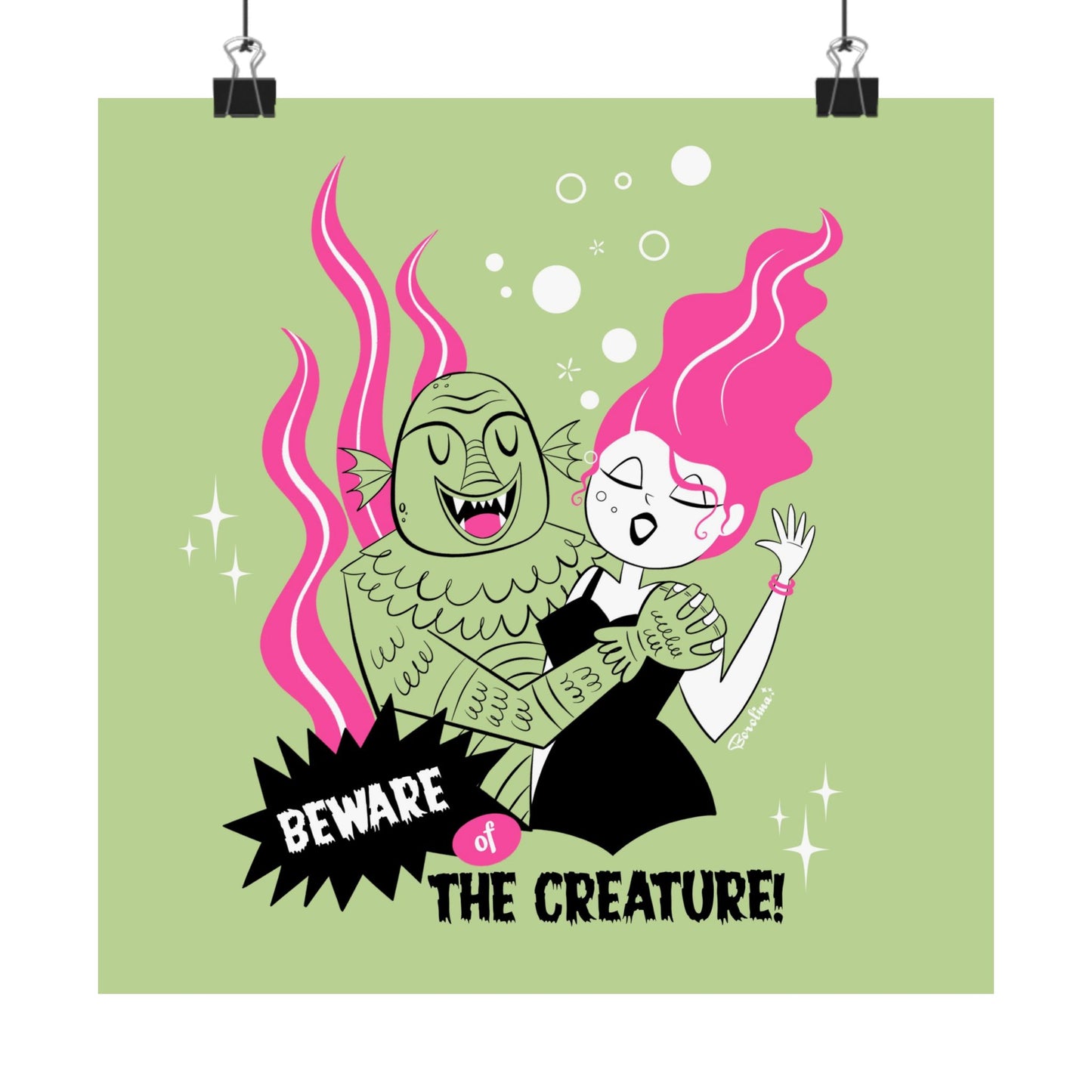 Beware of the Creature, square print