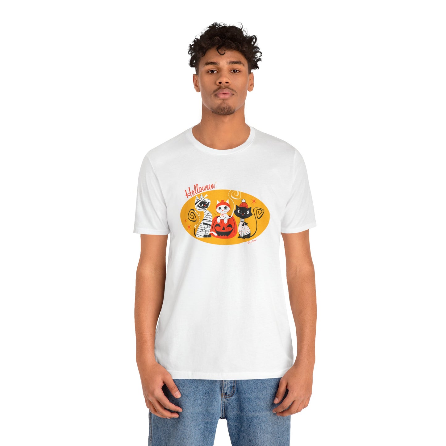 Halloween Cats in costumes, Unisex T-shirt
