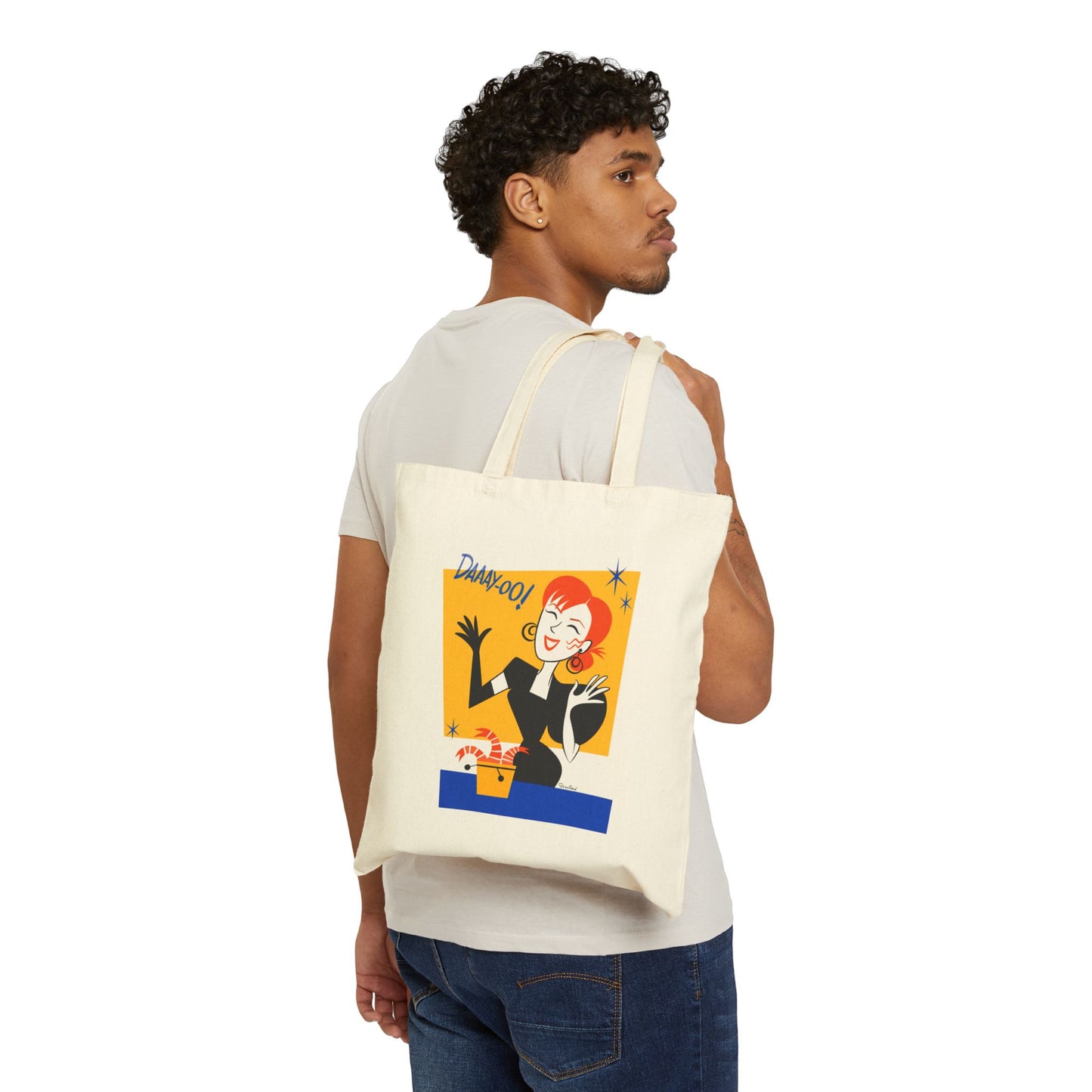 Delia Deetz; Tote Bag in natural or black