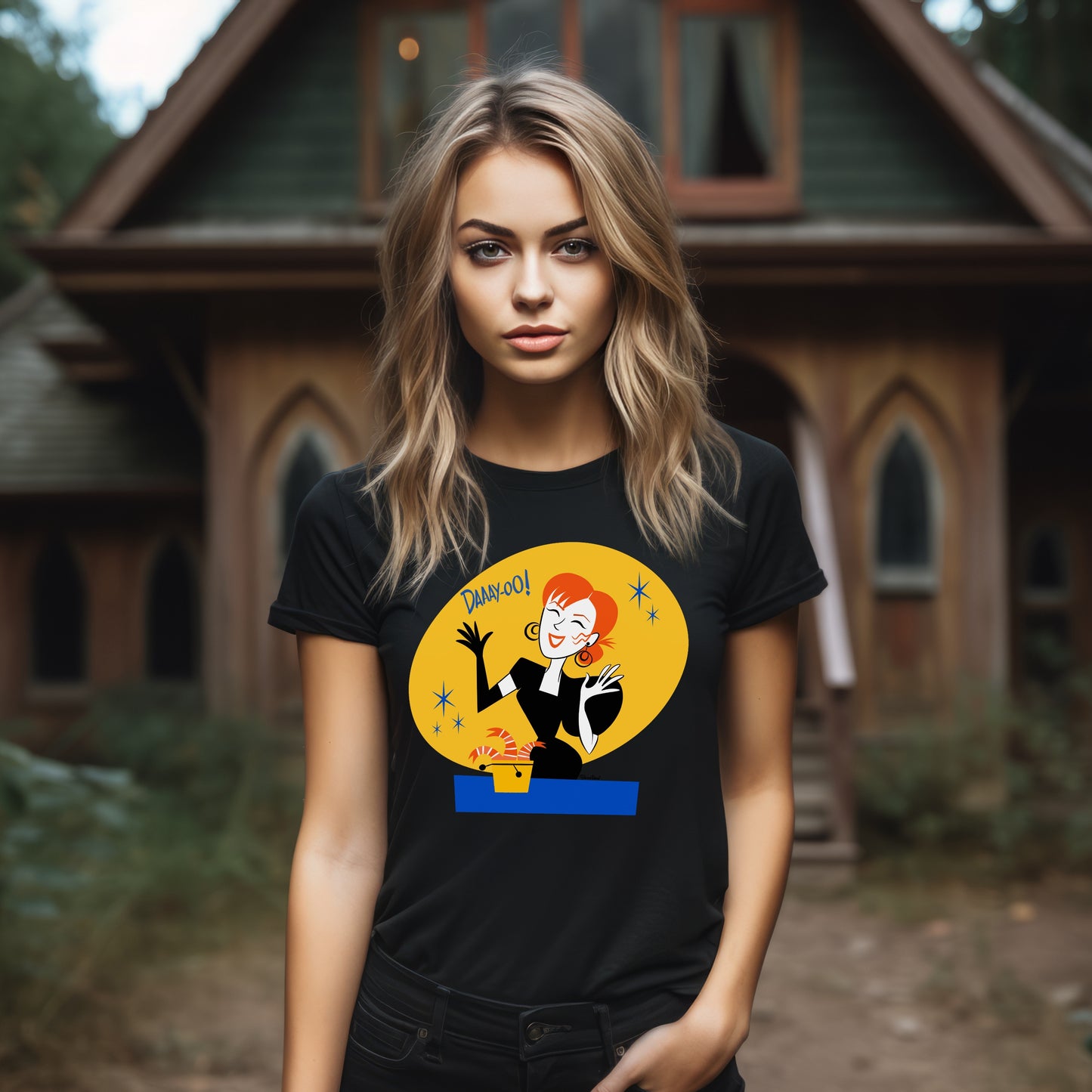 Delia Deetz black T-shirt